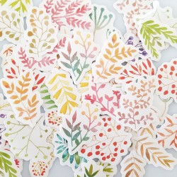 Colorful Leaves Stickers Set A